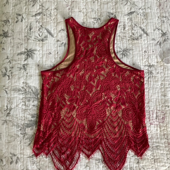 Express Lace Tank Top Medium Gorgeous Detail - Picture 7 of 8